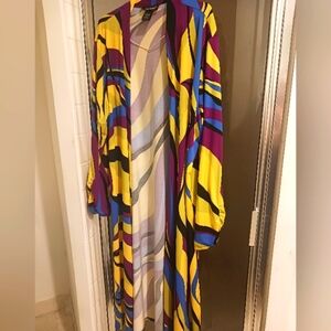 Ashley Stewart Multi-colored Duster